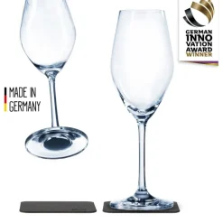 Magnetiska champagneglas i kristall Silwy, 2-pack