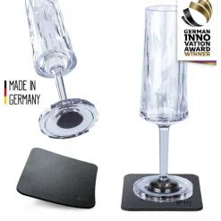 Magnetiska Champagneglas i plast Silwy, 2-pack