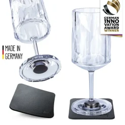 Magnetiska vinglas i plast Silwy, 2-pack