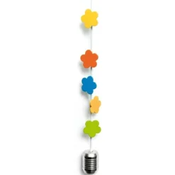 Magnetisk fotohängare med tyngd och 8 blommagneter, 150 cm