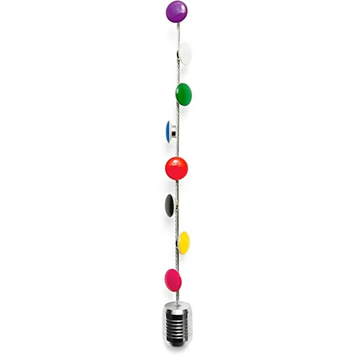 Magnetisk fotohängare med tyngd och 8 färgglada magneter 150cm