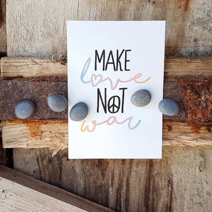 Magnet i sten 5-pack, Grå