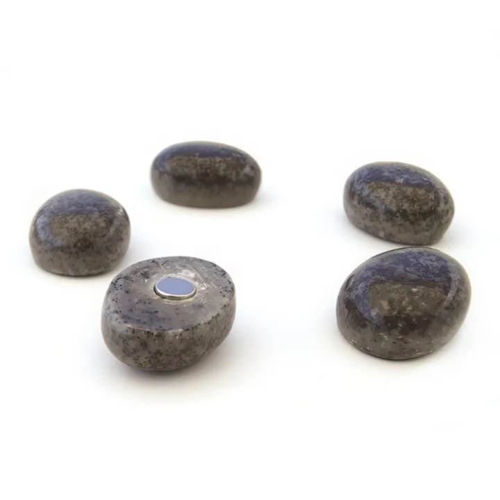 Magnet i sten 5-pack, Grå