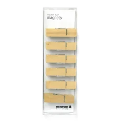 Magnetklädnypa 6-pack, Trä