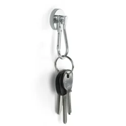 Magnet med karbinhake 2-pack, Silver