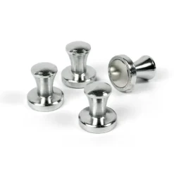 Magnet med knopp 4-pack, Silver