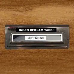 Magnetskylt Ingen Reklam Tack