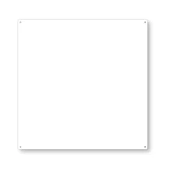 Magnettavla med 10 magneter, 40x40cm, Vit