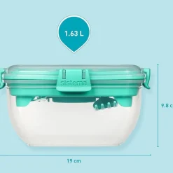 Matlåda för sallad 1,63L, Sistema