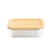 Matlåda i glas med bambulock 0,65L, Pebbly