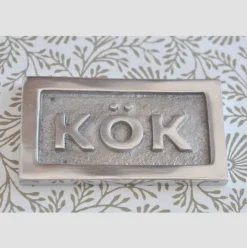 Metallskylt, Kök