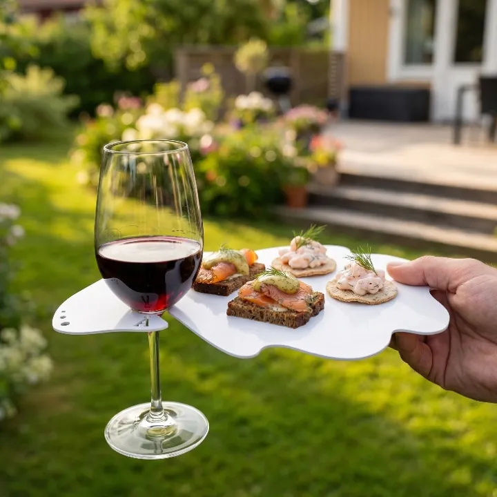 Mingelbricka med glashållare
