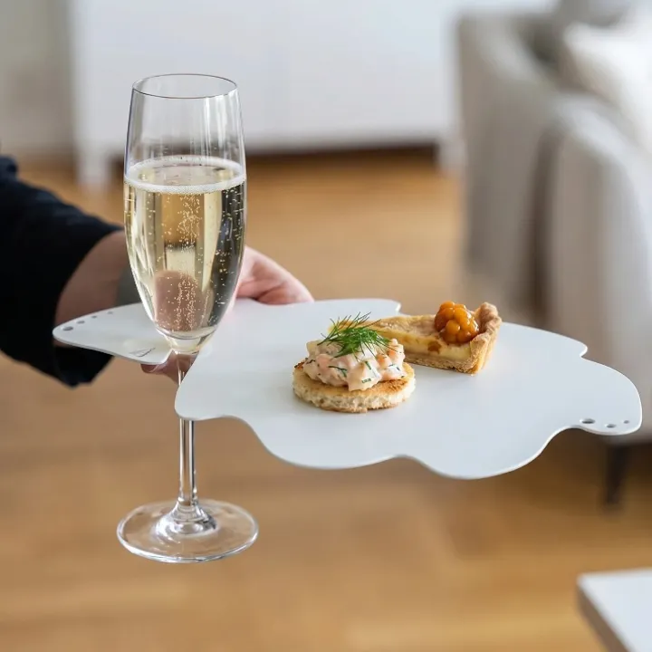 Mingelbricka med glashållare