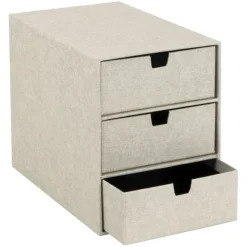 Minibyrå 3 lådor, Ingrid canvas, Bigso