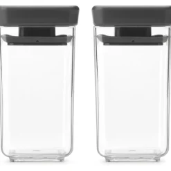 Mini förvaringsburk 2-pack, Brabantia, Mörkgrå