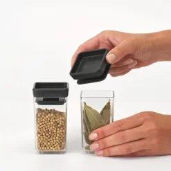 Mini förvaringsburk 2-pack, Brabantia, Mörkgrå