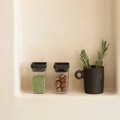 Mini förvaringsburk 2-pack, Brabantia, Mörkgrå