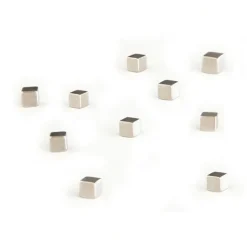 Minimagnet kub 10-pack, Silver