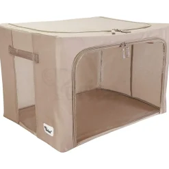 Mjuk förvaringslåda med fönster 77L, Beige