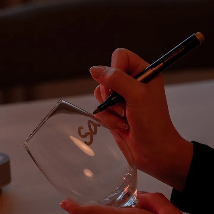 Märkpennor för glas
