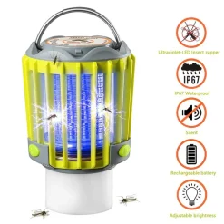 Myggfälla med campinglampa