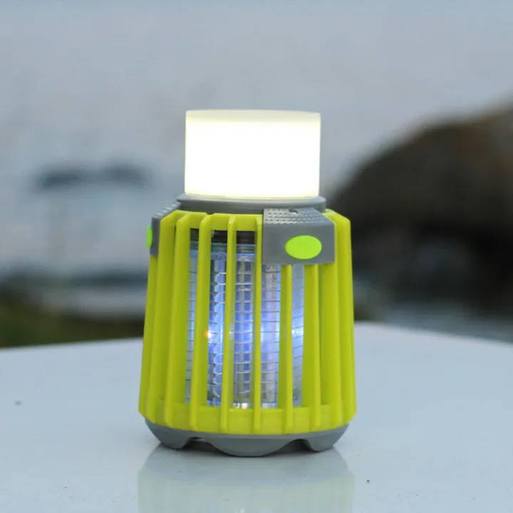 Myggfälla med campinglampa