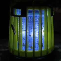Myggfälla med campinglampa