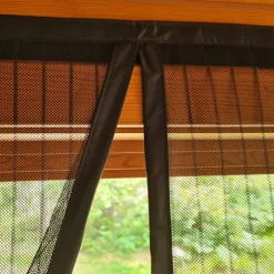 Myggnät med magnetlås för dörr