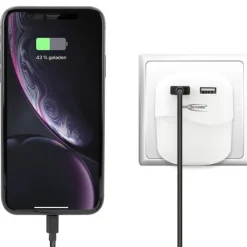 Nattlampa med USB-portar