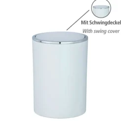 Papperskorg med viplock 5L
