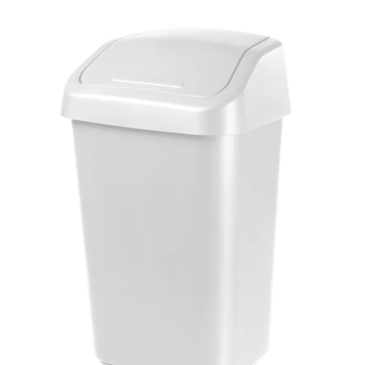 Papperskorg med vipplock 10L
