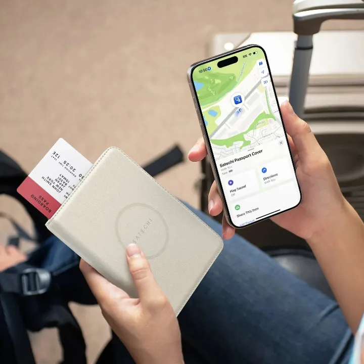 Passfodral med spårning och RFID-skydd
