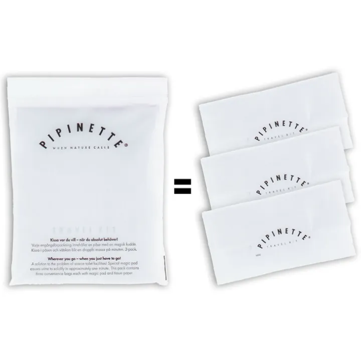 Pipinette för resan, Absorberande påsar 3-pack