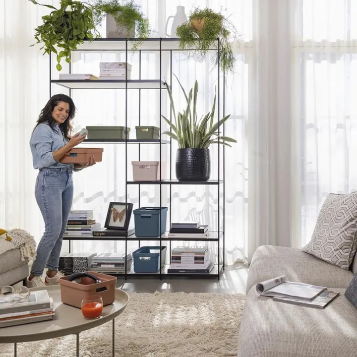 Öppen förvaringslåda 13L, Sigma, Blå