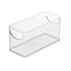 Öppen låda, Stapelbar, Smal, RPET CABINET BIN, 25,4 x 10,8 x H 12,7 cm, Transparent