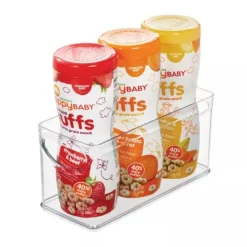 Öppen låda, Stapelbar, Smal, RPET CABINET BIN, 25,4 x 10,8 x H 12,7 cm, Transparent