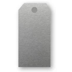 Presentetikett hängande 10-pack, Silver
