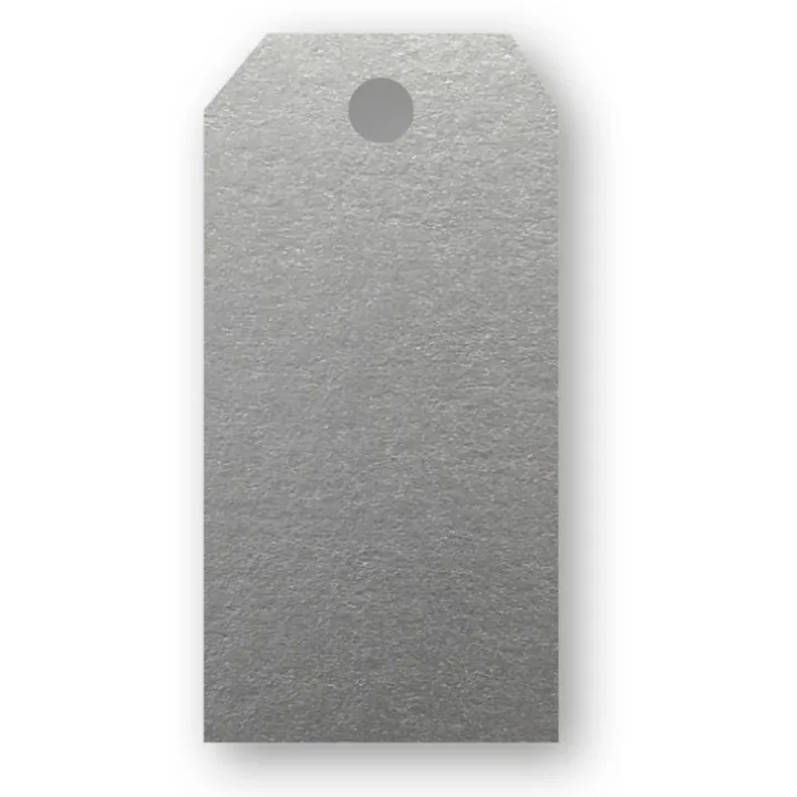 Presentetikett hängande 10-pack, Silver