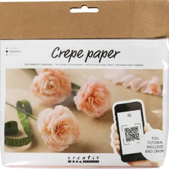Pysselblommor av kräppapper