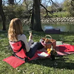 Relaxback, hopfällbart ryggstöd