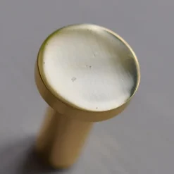 Rund knopp 2cm, Blank mässing