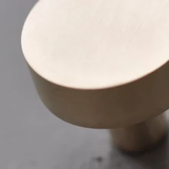 Rund knopp 3cm, Borstad mässing