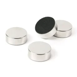 Rund magnet 4-pack, Silver