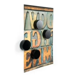 Rund magnet 4-pack, Svart