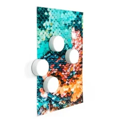 Rund magnet 4-pack, Vit