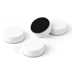 Rund magnet 4-pack, Vit