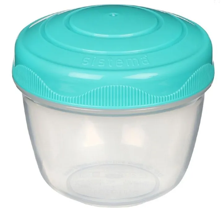 Rund miniburk i plast 0,15L, Sistema
