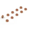 Rund minimagnet 10-pack, Koppar