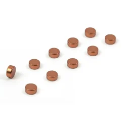 Rund minimagnet 10-pack, Koppar