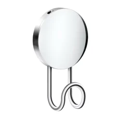 Rund självhäftande enkelkrok, 9cm